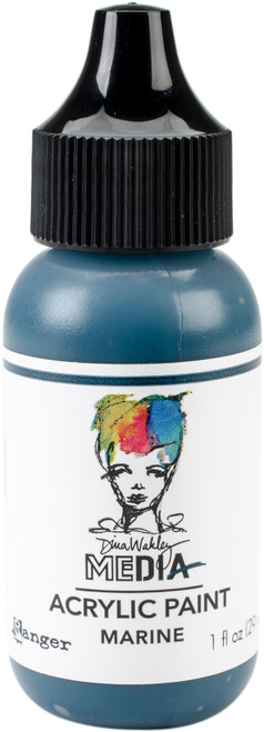 3 Pack Dina Wakley Media Acrylic Paint 1oz-Marine MDQ-59820 - 789541059820