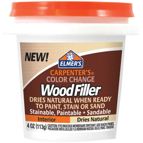 3 Pack Elmer's Color Change Wood Filler 4oz-Natural E912 - 026000009126