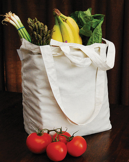 3 Pack Aunt Martha's Reusable Canvas Grocery Bag 14.5"X11.5"X6.5"-Natural GB1