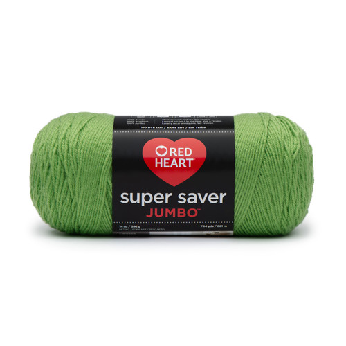 2 Pack - Red Heart Super Saver Jumbo Yarn-Spring Green - E302C-672 - 073650849343