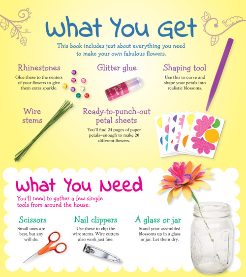 Klutz Fabulous Flowers Kit- - K860344 Klutz Fabulous Flowers Kit- - K860344