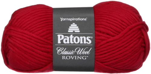 6 Pack - Patons Classic Wool Roving Yarn-Cherry - 241077-77709 - 057355325678
