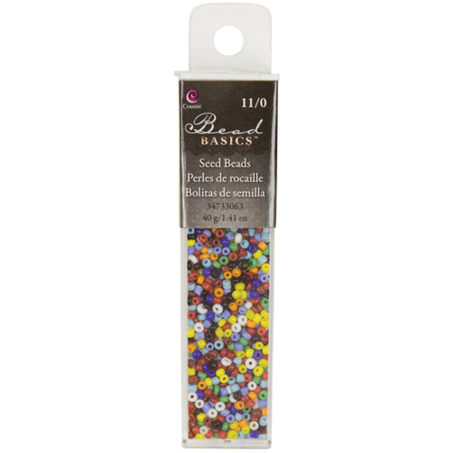 3 Pack - CousinDIY Jewelry Basics Glass Seed Beads 1.1oz-11/0 Assorted Color Seed Beads - JBSB-33063 - 016321082717