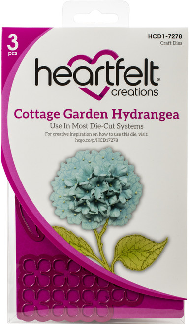 Heartfelt Creations Cut & Emboss Dies-Cottage Garden -Hydrangea HCD17278 - 817550024352