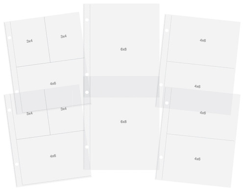 3 Pack - Simple Stories Sn@p! Pocket Pages For 6"X8" Binders 12/Pkg-Variety Pack - SS10439 - 811958031103