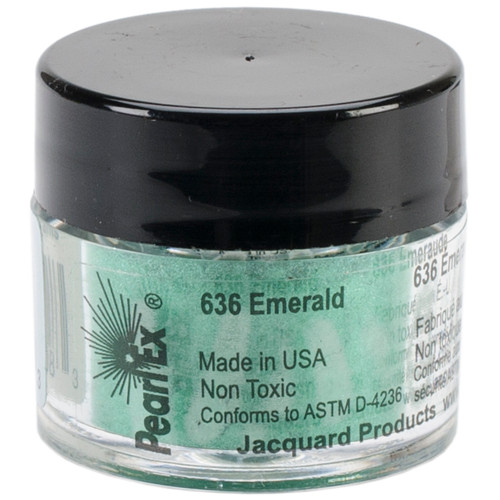 3 Pack Jacquard Pearl Ex Powdered Pigment 3g-Emerald JACU-636 - 743772029083
