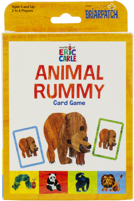 3 Pack Briarpatch Eric Carle Animal Rummy Card Game012514 - 794764012514