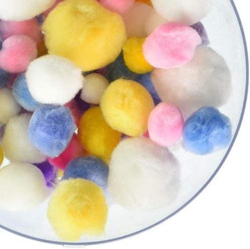 3 Pack - Pepperell Pom-Poms Assorted 300/Pkg-Pastel - POM-PMU 3 Pack - Pepperell Pom-Poms Assorted 300/Pkg-Pastel - POM-PMU