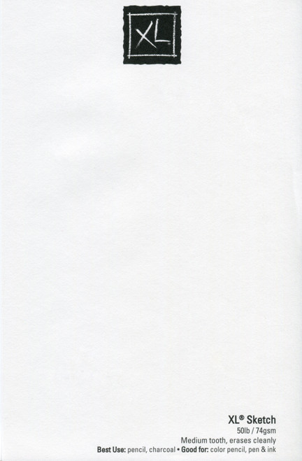 6 Pack Canson XL Sketch Foldover Pad 5.5"X8.5"-100 Sheets 510938