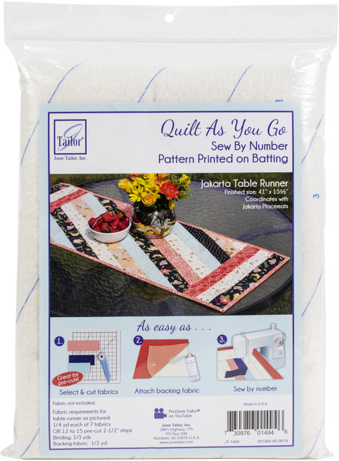 June Tailor Quilt As You Go Table Runner-Jakarta - JT1494 - 730976014946 June Tailor Quilt As You Go Table Runner-Jakarta - JT1494 - 730976014946