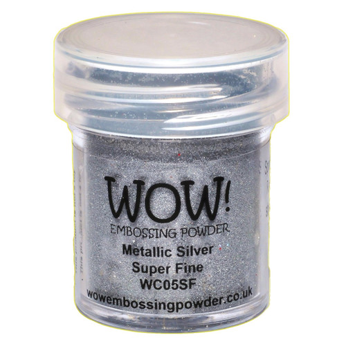 4 Pack WOW! Embossing Powder Super Fine 15ml-Silver WOW-SF-WC05 - 5060210520168