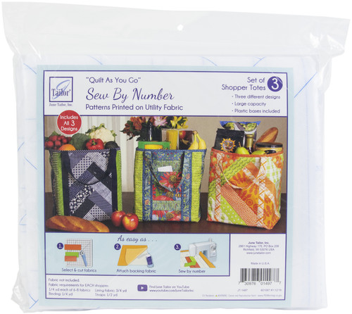 June Tailor Quilt As You Go Utility Shopper's Totes 3/PkgJT1497 - 730976014977