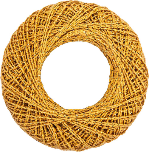 3 Pack Aunt Lydia's Metallic Crochet Thread Size 10-Gold & Gold 154M-0090G