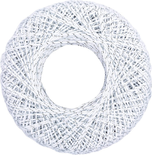 3 Pack - Aunt Lydia's Metallic Crochet Thread Size 10-White & Silver - 154M-0001S 3 Pack - Aunt Lydia's Metallic Crochet Thread Size 10-White & Silver - 154M-0001S
