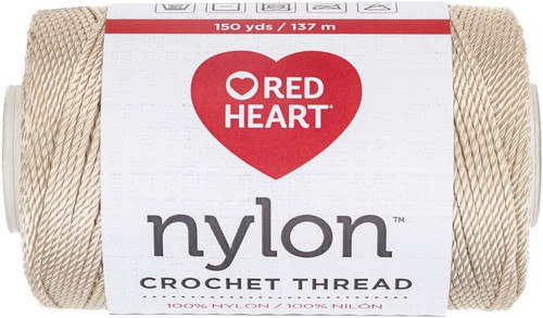 3 Pack Red Heart Nylon Crochet Thread Size 18-Natural 138-16