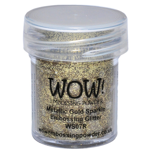4 Pack WOW! Embossing Powder 15ml-Metallic Gold Sparkle WOW-WS07R - 50602105212025060210521202