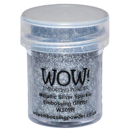 4 Pack WOW! Embossing Powder 15ml-Metallic Silver Sparkle WOW-WS09R - 50602105212265060210521226