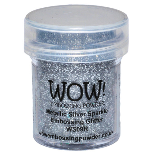 4 Pack - WOW! Embossing Powder 15ml-Metallic Silver Sparkle - WOW-WS09R - 50602105212265060210521226