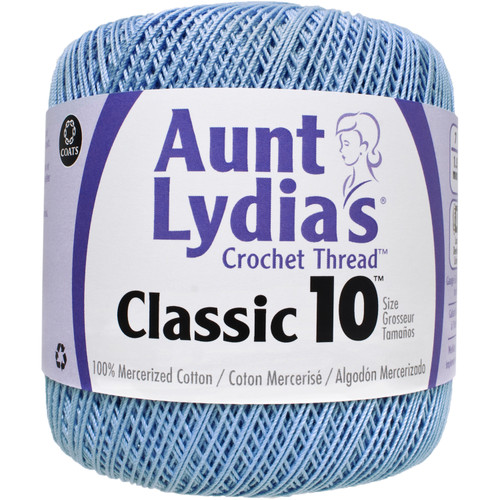 3 Pack Aunt Lydia's Classic Crochet Thread Size 10-Delft 154-480 - 073650907937