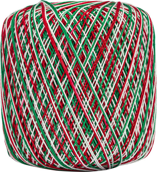 3 Pack Aunt Lydia's Classic Crochet Thread Size 10-Shades Of Christmas 154-453