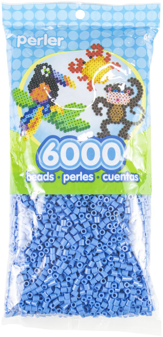 2 Pack Perler Beads 6,000/Pkg-Light Blue PBM80-11-11101 - 048533111015