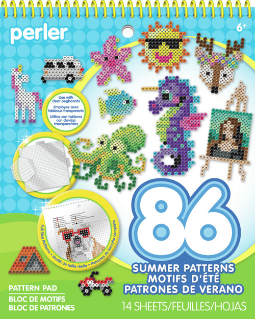 3 Pack Perler Fused Bead Pattern Pad-Summertime Fun 80-22860 - 048533228607