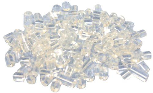 12 Pack - Craft Medley Rubber Tube Earring Stoppers 3.5mm 180/Pkg-Clear - JF500