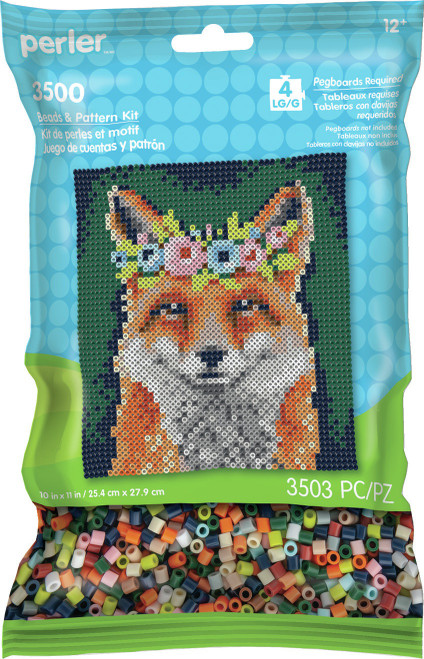 3 Pack Perler Pattern Bag-Floral Fox PB-80A-11117 - 048533111176