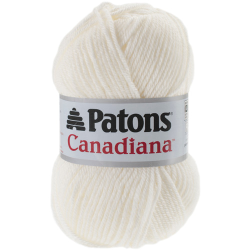 6 Pack - Patons Canadiana Yarn - Solids-Winter White - 244510-10006 - 057355334298