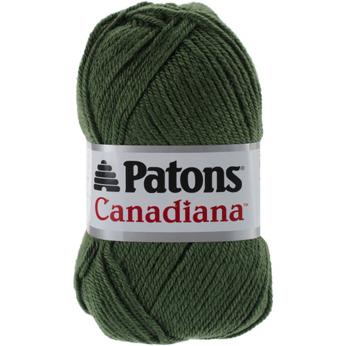 6 Pack - Patons Canadiana Yarn - Solids-Dark Green Tea - 244510-10237 - 057355334472