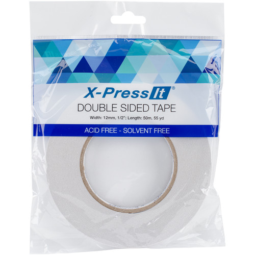 3 Pack - X-Press It Double-Sided Tape 12mm-.5"X55yd - DST12 - 93238420067739323842006773