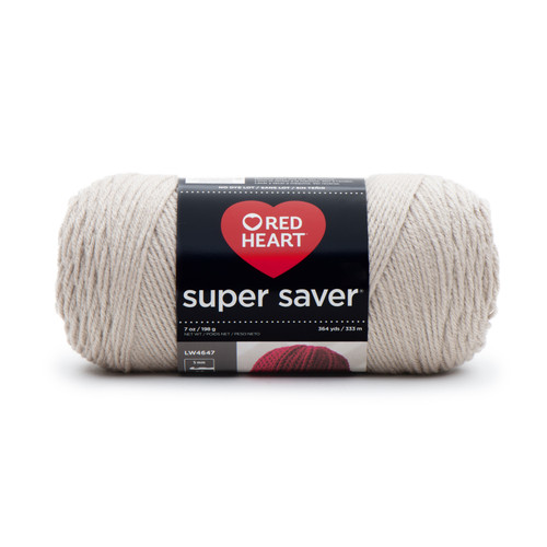 3 Pack - Red Heart Super Saver Yarn-Oatmeal - E300B-326 - 073650011726