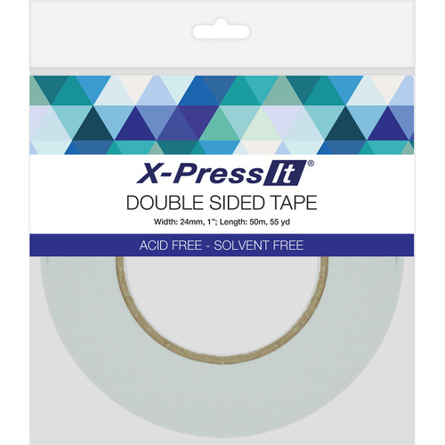 2 Pack X-Press It Double-Sided Tape 24mm-1"X55yd -DST24