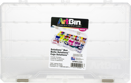 2 Pack ArtBin Solutions Box 4-48 Compartments-14.125"X9"X2" Translucent 5004AB - 071617050023