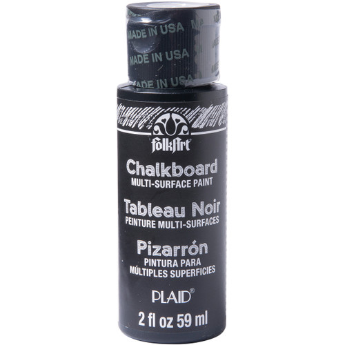 6 Pack - FolkArt Multi-Surface Chalkboard Paint 2oz-Black - FA2721 - 028995027215