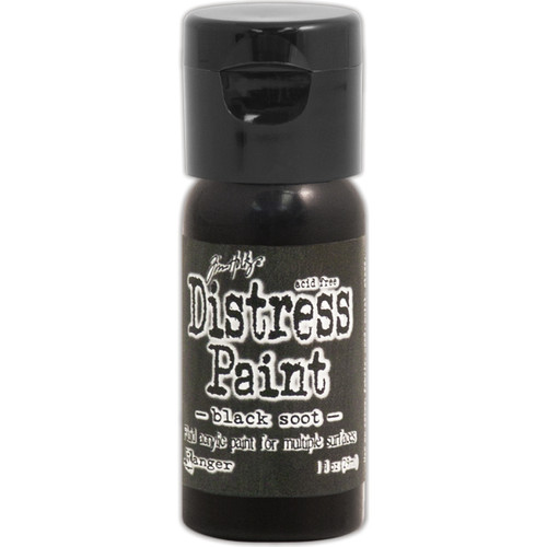 3 Pack - Tim Holtz Distress Paint Flip Top 1oz-Black Soot - TDF-52937