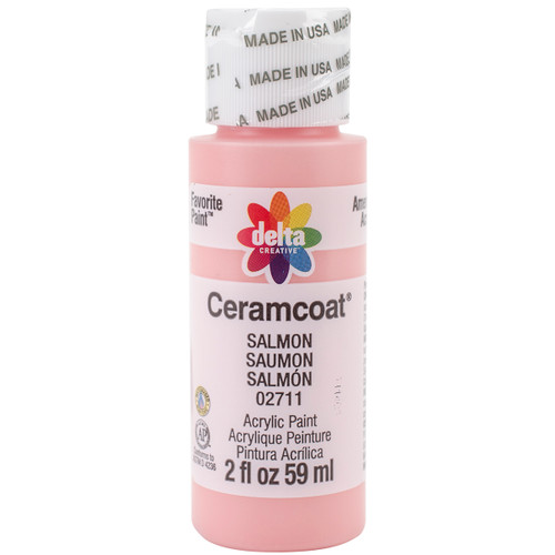 6 Pack - Delta Ceramcoat Acrylic Paint 2oz-Salmon - 2000-2711 - 017158027117