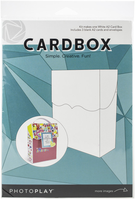 2 Pack Photoplay A2 Cardbox W/3 Cards & Envelopes-White PPP9453 - 792436594535