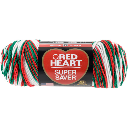 3 Pack Red Heart Super Saver Yarn-Mistletoe E300B-979 - 073650816161