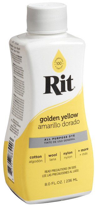 3 Pack Rit Dye Liquid 8oz-Golden Yellow 8-88420