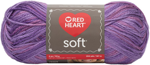 3 Pack - Red Heart Soft Yarn-Plummy - E728-9940 - 073650816604 3 Pack - Red Heart Soft Yarn-Plummy - E728-9940 - 073650816604