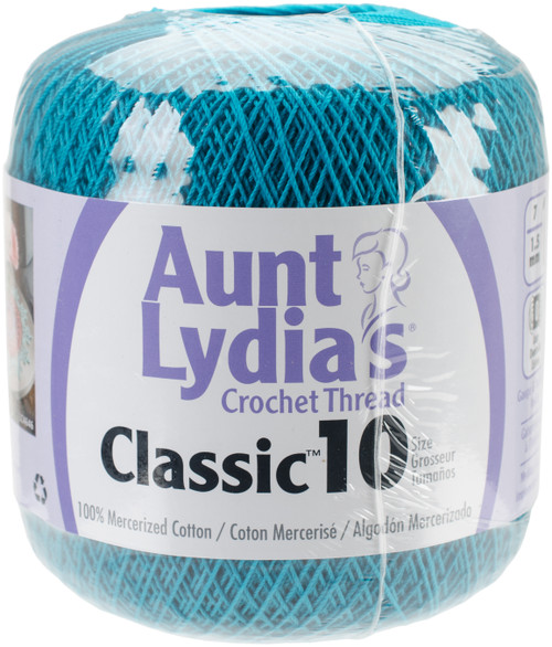3 Pack - Aunt Lydia's Classic Crochet Thread Size 10-Peacock - 154-856 - 073650812347