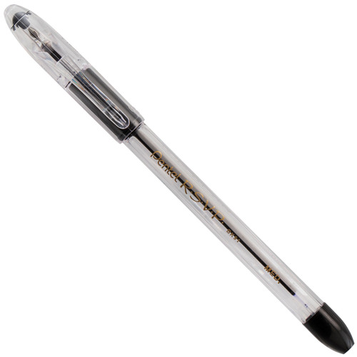 6 Pack Pentel R.S.V.P. Medium Ballpoint Pens 2/Pkg-Black BK91BP2-A