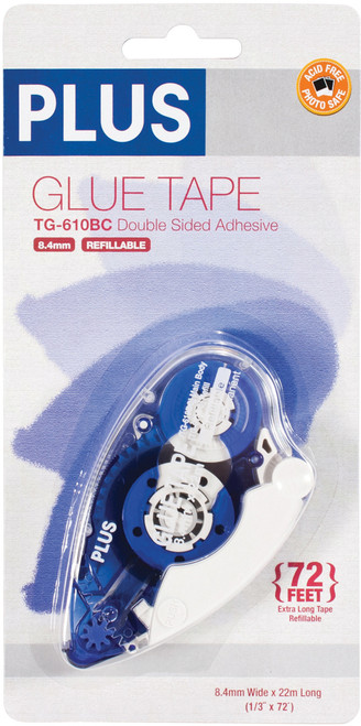 3 Pack - Plus High Capacity Glue Tape Dispenser-.33"X72' - 610BC - 858060002768 3 Pack - Plus High Capacity Glue Tape Dispenser-.33"X72' - 610BC - 858060002768