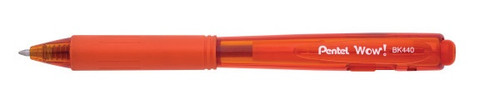 3 Pack Pentel Wow! Colors Retractable Medium Ballpoint Pens 8/Pkg-Assorted Colors BK440BP8