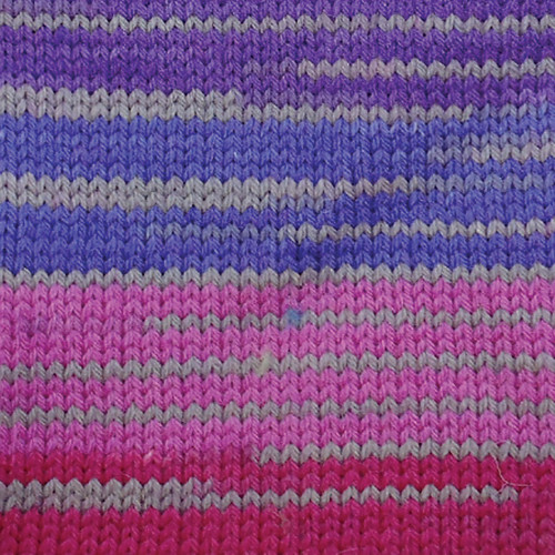 6 Pack - Patons Kroy Socks Yarn-Purple Haze Stripes - 243455-55708