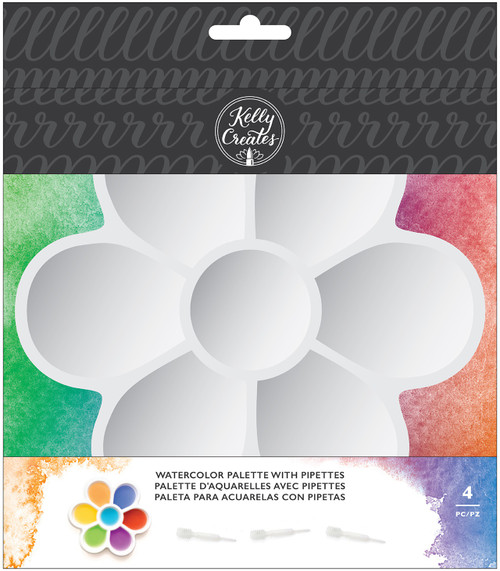 3 Pack Kelly Creates Plastic Palette W/Pipettes 4/Pkg-354725 - 718813547253