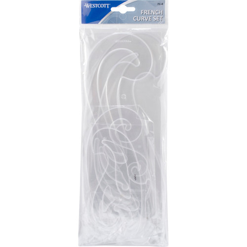 2 Pack - Westcott French Curve Stencil Set-4/Pkg - C4917837 - 088359004535