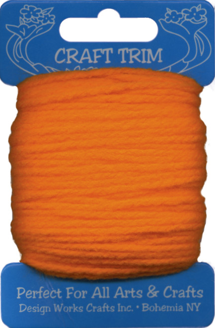 6 Pack Design Works Craft Yarn 20yd-Orange 100-11 - 021465100111