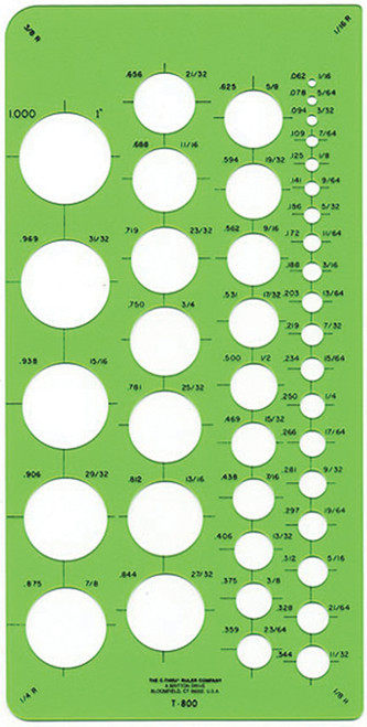 3 Pack - Westcott Circle Template-8"X4" - C8734873